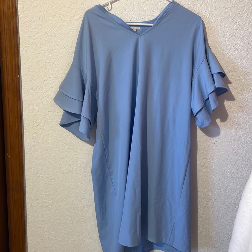 Light blue midi dress